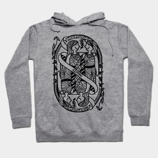 Gemini Astronomical Zodiac with Twin Illustration Hoodie